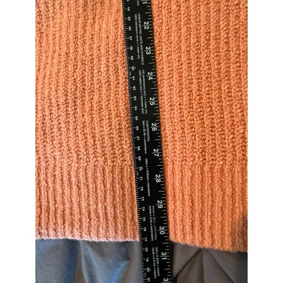 NWT Isabel Maternity Peach Cable Sweater Large - Picture 8 of 9